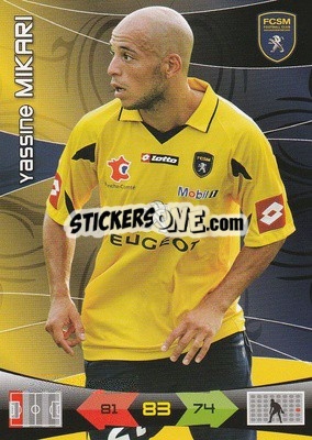 Sticker Yassine Mikari - FOOT 2010-2011. Adrenalyn XL - Panini