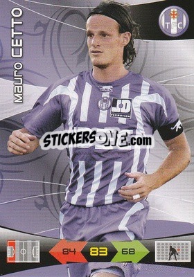Sticker Mauro Cetto - FOOT 2010-2011. Adrenalyn XL n. 254 - Panini