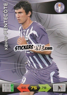 Sticker Xavier Pentecote - FOOT 2010-2011. Adrenalyn XL n. 263 - Panini