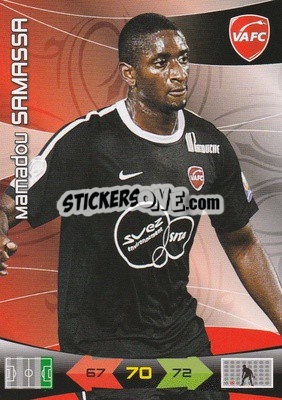 Sticker Mamadou Samassa - FOOT 2010-2011. Adrenalyn XL - Panini