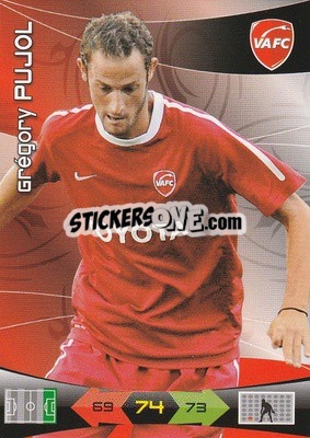 Sticker Gregory Pujol - FOOT 2010-2011. Adrenalyn XL n. 277 - Panini