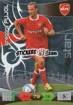 Sticker Gregory Pujol - FOOT 2010-2011. Adrenalyn XL n. 279 - Panini