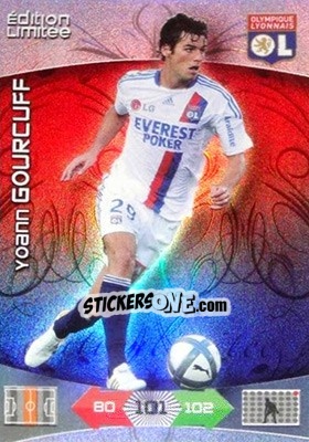 Sticker Yoann Gourcuff - FOOT 2010-2011. Adrenalyn XL - Panini