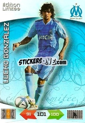Sticker Lucho Gonzalez - FOOT 2010-2011. Adrenalyn XL - Panini
