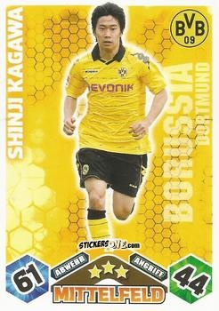 Cromo Shinji Kagawa - German Football Bundesliga 2010-2011. Match Attax n. 29 - Topps