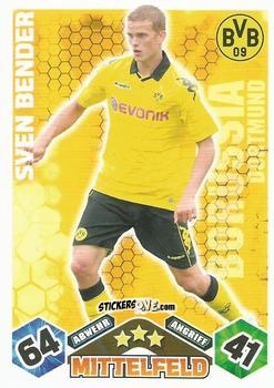 Cromo Sven Bender - German Football Bundesliga 2010-2011. Match Attax n. 32 - Topps