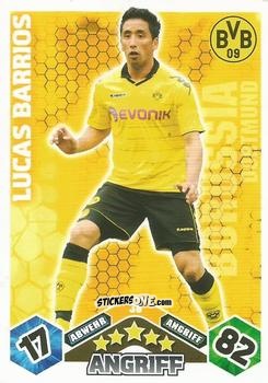 Figurina Lucas Barrios - German Football Bundesliga 2010-2011. Match Attax n. 36 - Topps