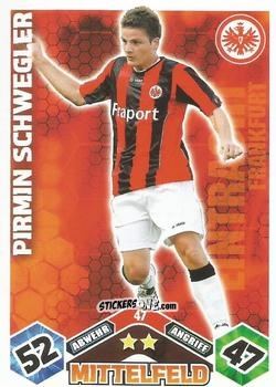 Sticker Pirmin Schwegler - German Football Bundesliga 2010-2011. Match Attax n. 47 - Topps