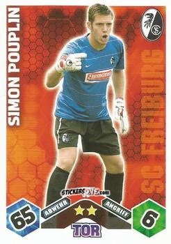 Sticker Simon Pouplin - German Football Bundesliga 2010-2011. Match Attax n. 55 - Topps