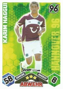 Cromo Karim Haggui - German Football Bundesliga 2010-2011. Match Attax n. 96 - Topps