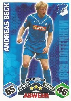 Cromo Andreas Beck - German Football Bundesliga 2010-2011. Match Attax n. 114 - Topps
