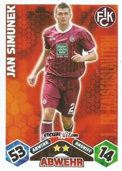 Cromo Jan Simunek - German Football Bundesliga 2010-2011. Match Attax n. 133 - Topps