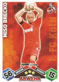 Sticker Miso Brecko - German Football Bundesliga 2010-2011. Match Attax n. 149 - Topps