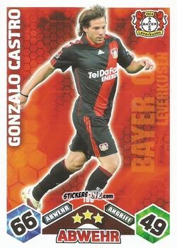 Figurina Gonzalo Castro - German Football Bundesliga 2010-2011. Match Attax n. 166 - Topps