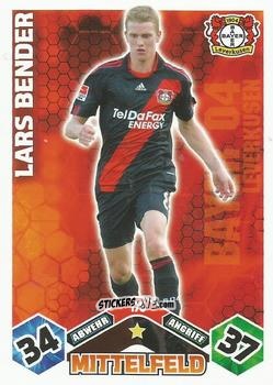 Sticker Lars Bender - German Football Bundesliga 2010-2011. Match Attax n. 175 - Topps