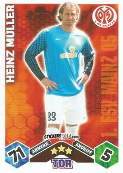 Figurina Heinz Müller - German Football Bundesliga 2010-2011. Match Attax n. 181 - Topps