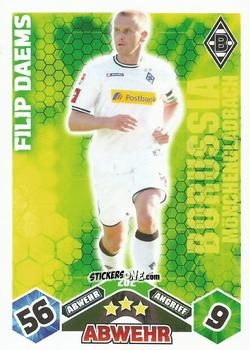 Cromo Filip Daems - German Football Bundesliga 2010-2011. Match Attax n. 202 - Topps