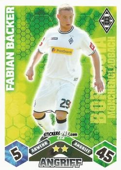 Cromo Fabian Bäcker - German Football Bundesliga 2010-2011. Match Attax n. 213 - Topps