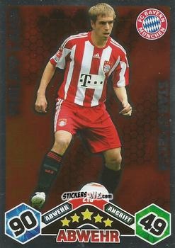 Sticker Philipp Lahm - German Football Bundesliga 2010-2011. Match Attax n. 219 - Topps