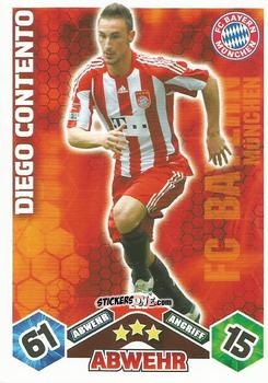 Cromo Diego Contento - German Football Bundesliga 2010-2011. Match Attax n. 222 - Topps
