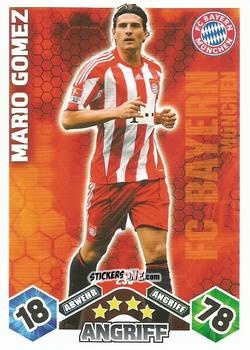 Sticker Mario Gomez - German Football Bundesliga 2010-2011. Match Attax n. 233 - Topps