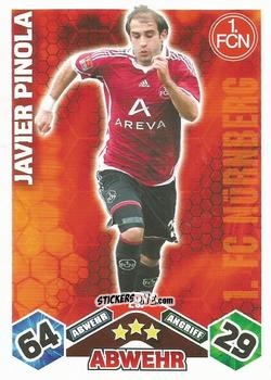 Figurina Javier Pinola - German Football Bundesliga 2010-2011. Match Attax n. 237 - Topps