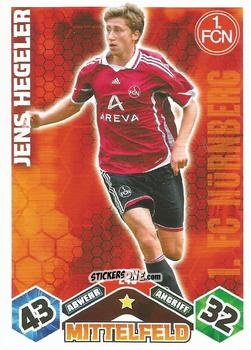 Sticker Jens Hegeler - German Football Bundesliga 2010-2011. Match Attax n. 240 - Topps