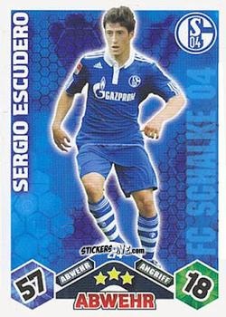 Cromo Sergio Escudero - German Football Bundesliga 2010-2011. Match Attax n. 274 - Topps