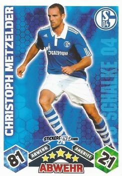 Cromo Christoph Metzelder - German Football Bundesliga 2010-2011. Match Attax n. 276 - Topps