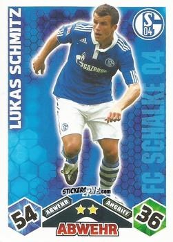Cromo Lukas Schmitz - German Football Bundesliga 2010-2011. Match Attax n. 277 - Topps