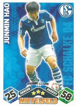 Cromo Junmin Hao - German Football Bundesliga 2010-2011. Match Attax n. 280 - Topps