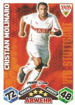 Figurina Cristian Molinaro - German Football Bundesliga 2010-2011. Match Attax n. 291 - Topps