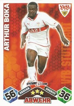 Sticker Arthur Boka - German Football Bundesliga 2010-2011. Match Attax n. 292 - Topps