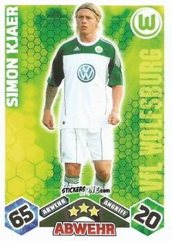 Sticker Simon Kjaer - German Football Bundesliga 2010-2011. Match Attax n. 314 - Topps