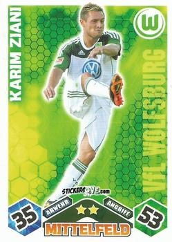 Sticker Karim Ziani - German Football Bundesliga 2010-2011. Match Attax n. 317 - Topps