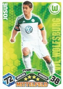 Figurina Josué - German Football Bundesliga 2010-2011. Match Attax n. 318 - Topps