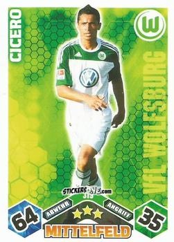 Sticker Cicero - German Football Bundesliga 2010-2011. Match Attax n. 319 - Topps