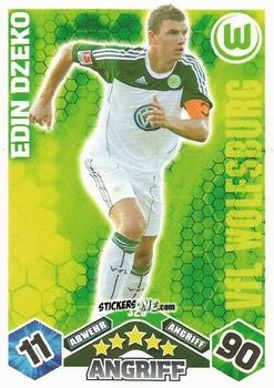 Sticker Edin Dzeko - German Football Bundesliga 2010-2011. Match Attax n. 323 - Topps