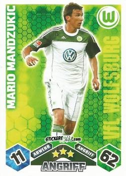 Cromo Mario Mandzukic - German Football Bundesliga 2010-2011. Match Attax n. 324 - Topps