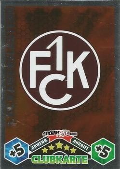 Sticker 1.FC Kaiserslautern - German Football Bundesliga 2010-2011. Match Attax n. 332 - Topps