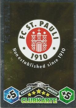 Sticker FC St. Pauli - German Football Bundesliga 2010-2011. Match Attax n. 339 - Topps