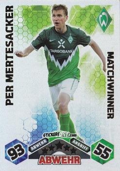 Sticker Per Mertesacker - German Football Bundesliga 2010-2011. Match Attax n. 343 - Topps