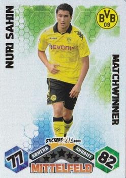 Cromo Nuri Sahin - German Football Bundesliga 2010-2011. Match Attax n. 347 - Topps