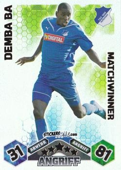 Cromo Demba Ba - German Football Bundesliga 2010-2011. Match Attax n. 363 - Topps