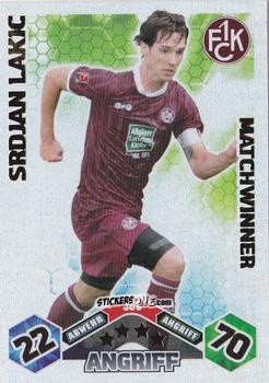 Cromo Srdjan Lakic - German Football Bundesliga 2010-2011. Match Attax n. 366 - Topps
