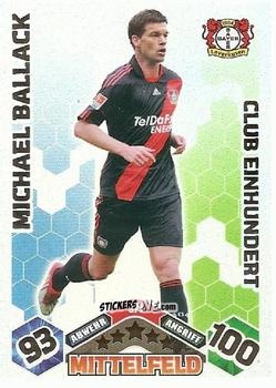 Cromo Michael Ballack - German Football Bundesliga 2010-2011. Match Attax n. 371 - Topps