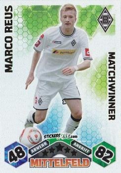 Figurina Marco Reus - German Football Bundesliga 2010-2011. Match Attax n. 376 - Topps