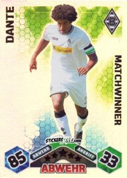Figurina Dante - German Football Bundesliga 2010-2011. Match Attax n. 378 - Topps