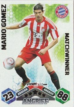 Sticker Mario Gomez - German Football Bundesliga 2010-2011. Match Attax n. 381 - Topps