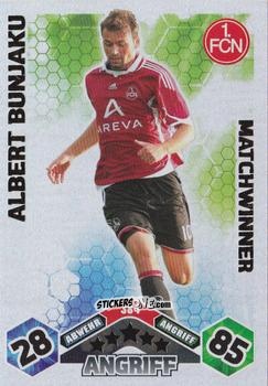 Cromo Albert Bunjaku - German Football Bundesliga 2010-2011. Match Attax n. 384 - Topps